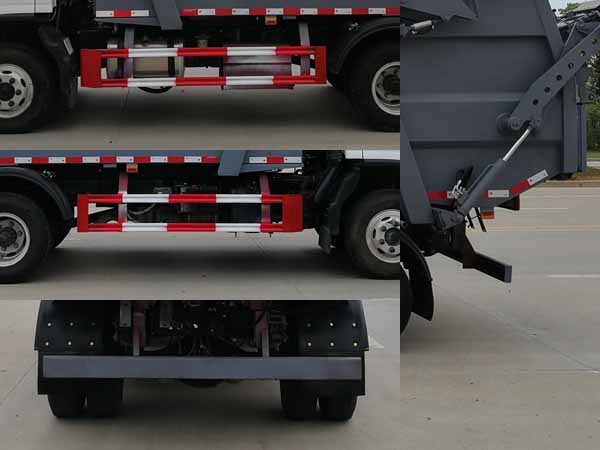 福田歐馬可國(guó)六無(wú)泄漏高位掛桶壓縮式垃圾車