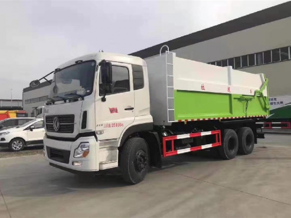 東風(fēng)天龍壓縮式對(duì)接垃圾車(chē)