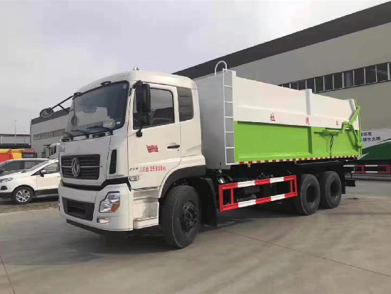 東風(fēng)天龍壓縮式對(duì)接垃圾車(chē)