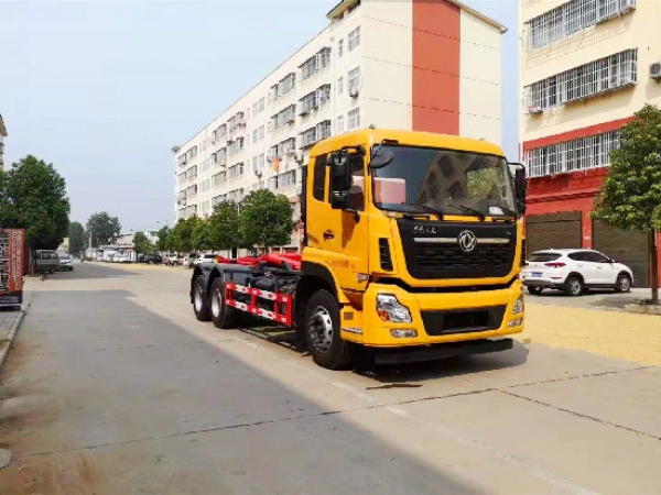東風(fēng)天龍國(guó)六20~25方車(chē)廂可卸(鉤臂)式垃圾車(chē)