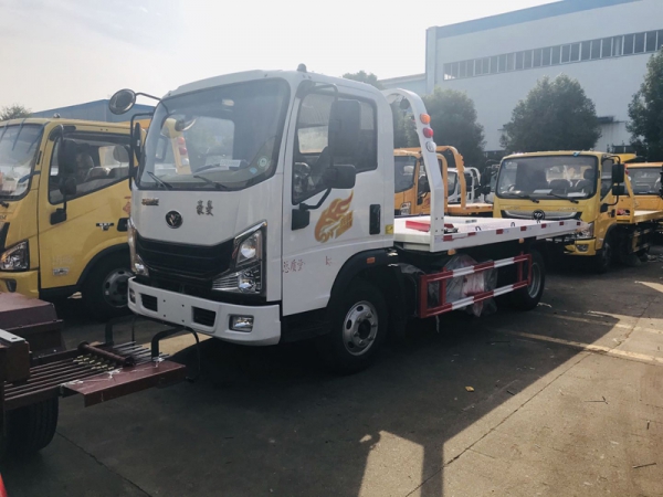 重汽豪曼藍牌一拖二清障車