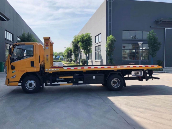 國(guó)六江鈴凱銳一拖二平板清障拖車