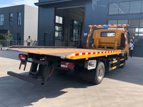 國(guó)六江鈴凱銳一拖二平板清障拖車