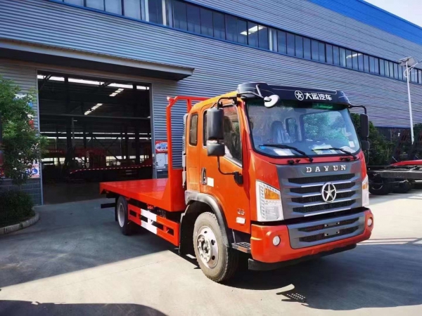 大運(yùn)平板拖車(chē)無(wú)爬梯