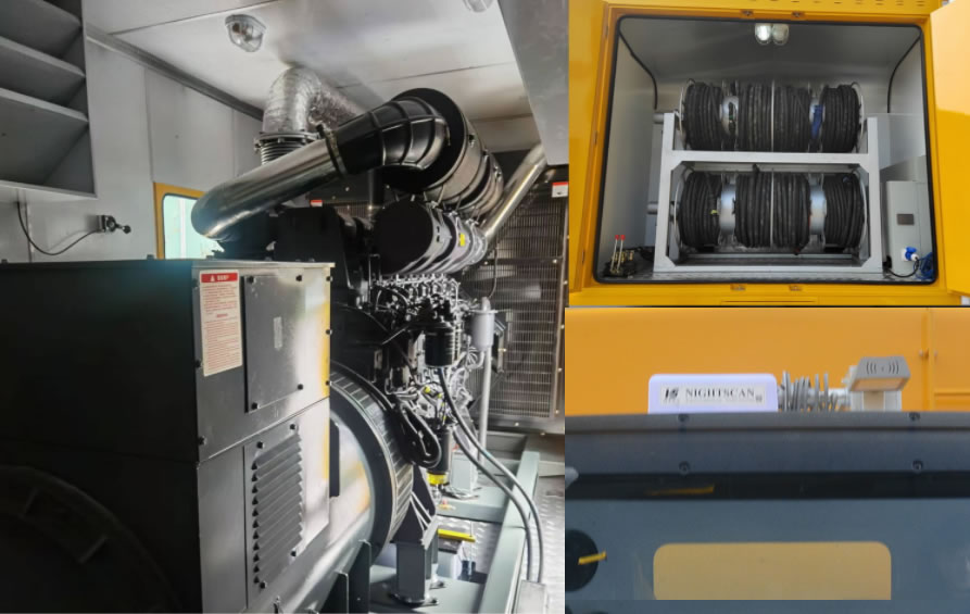 東風天龍前四后八應(yīng)急電源車