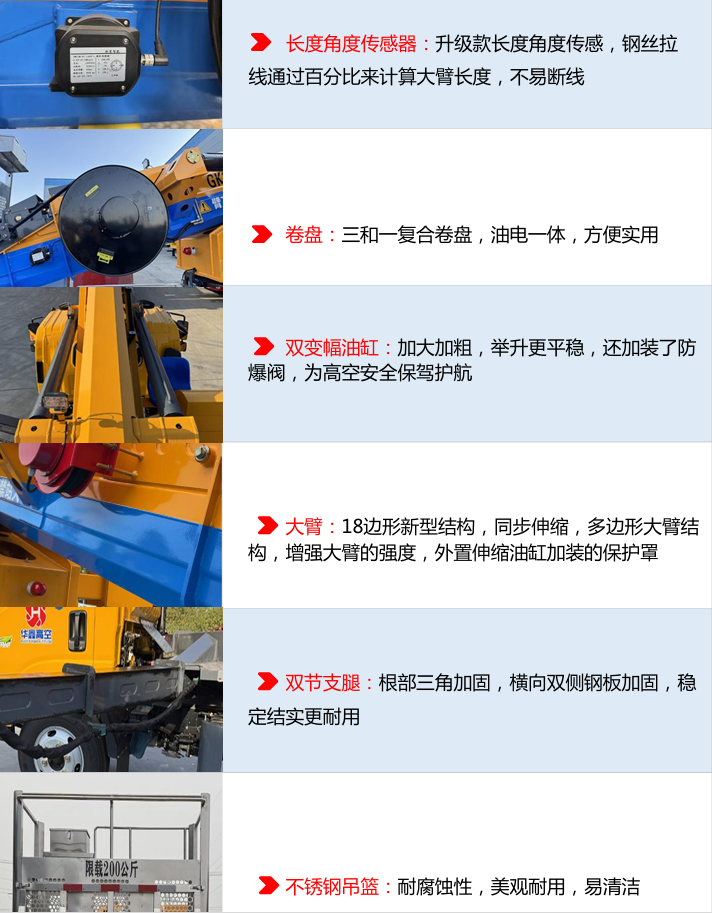 28米五十鈴藍(lán)牌直臂高空作業(yè)車(chē)